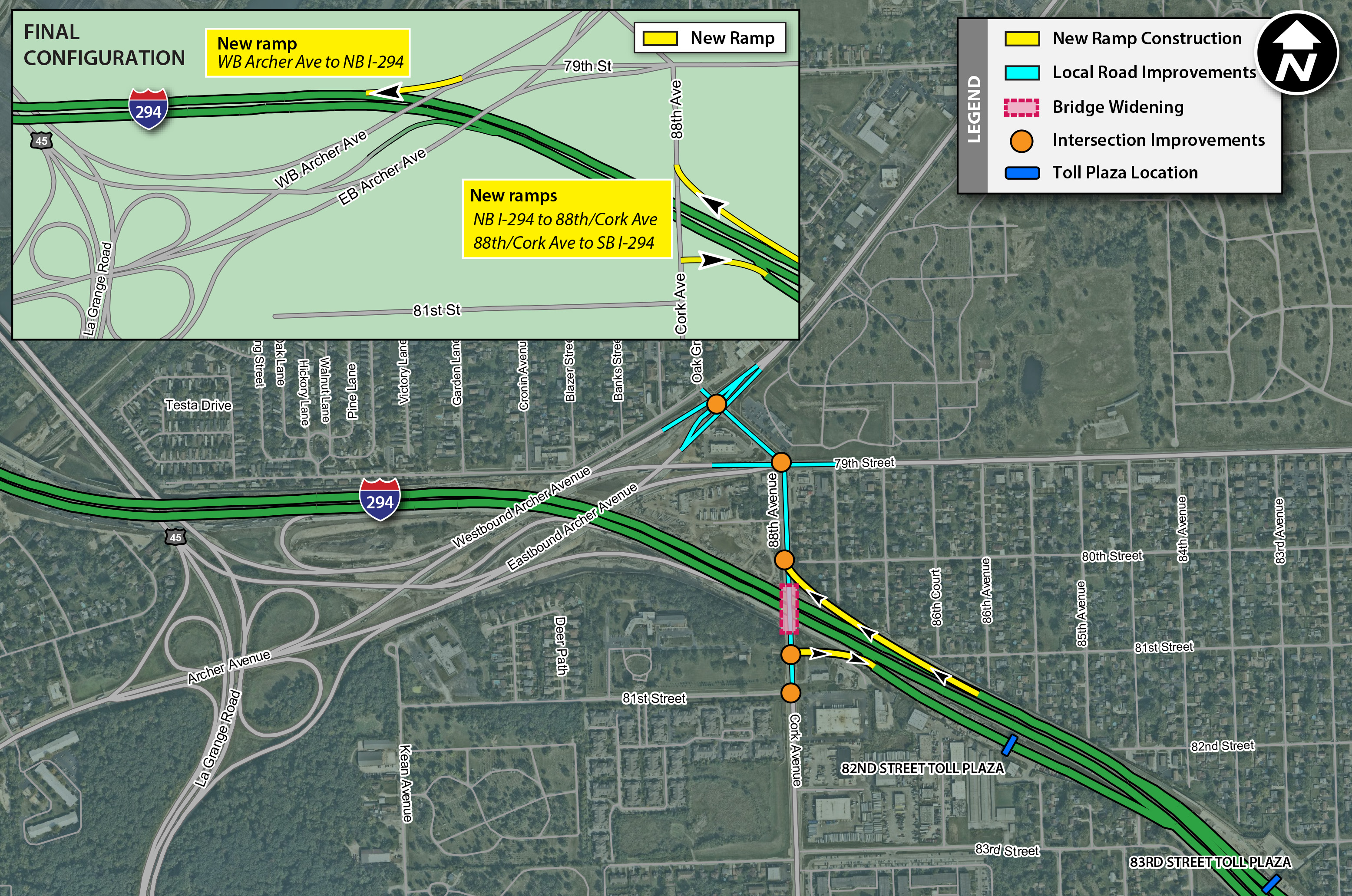 88th/Cork Avenue Interchange Project Map