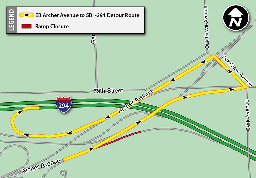 EB Archer Avenue to SB I-294