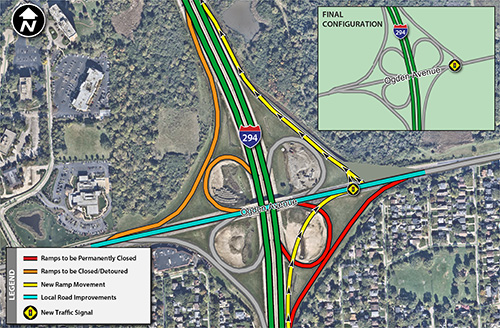 Ogden Avenue Interchange Project Map